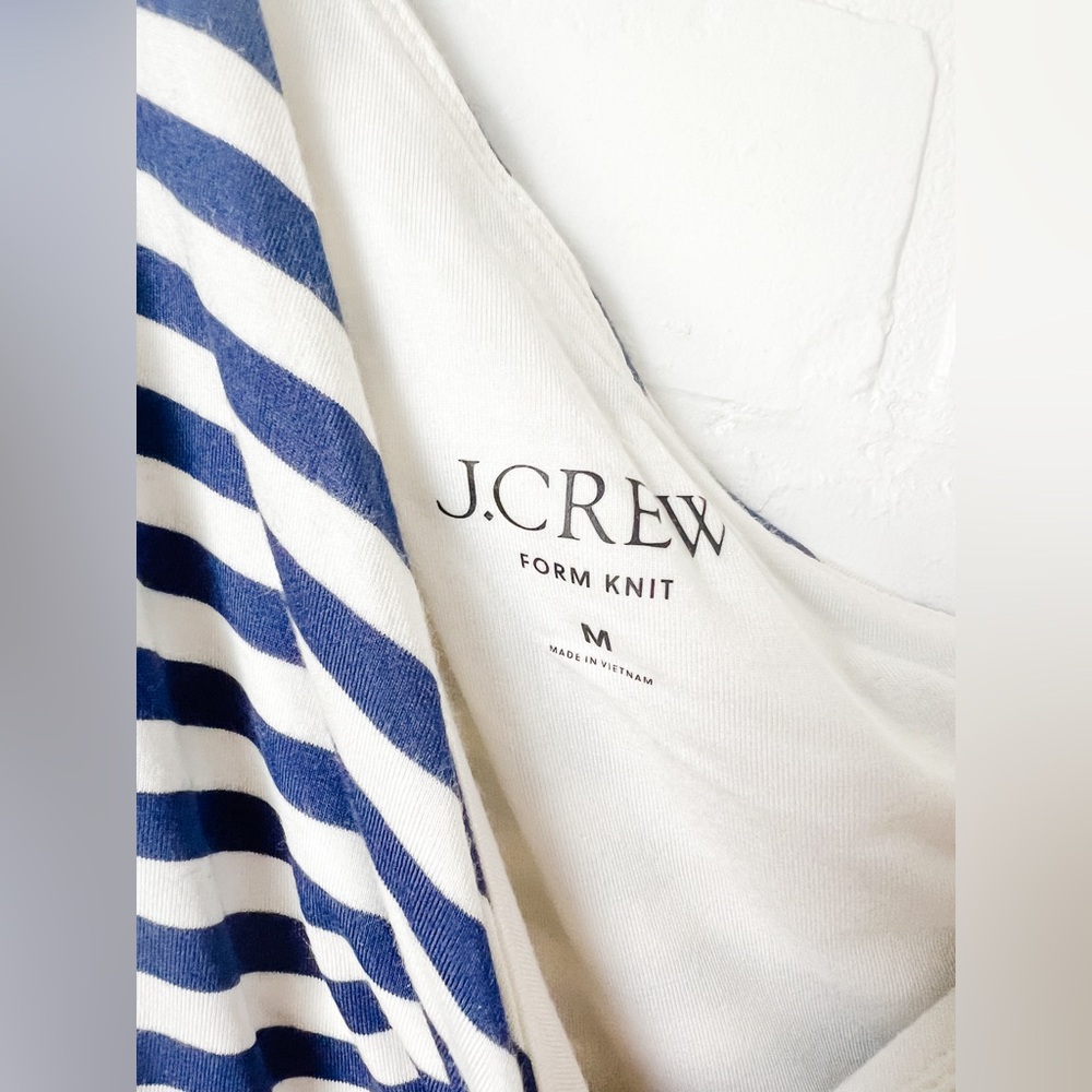 Asymmetrical top from J. Crew, New with tags, Size M, navy and white - Picture 4 of 5